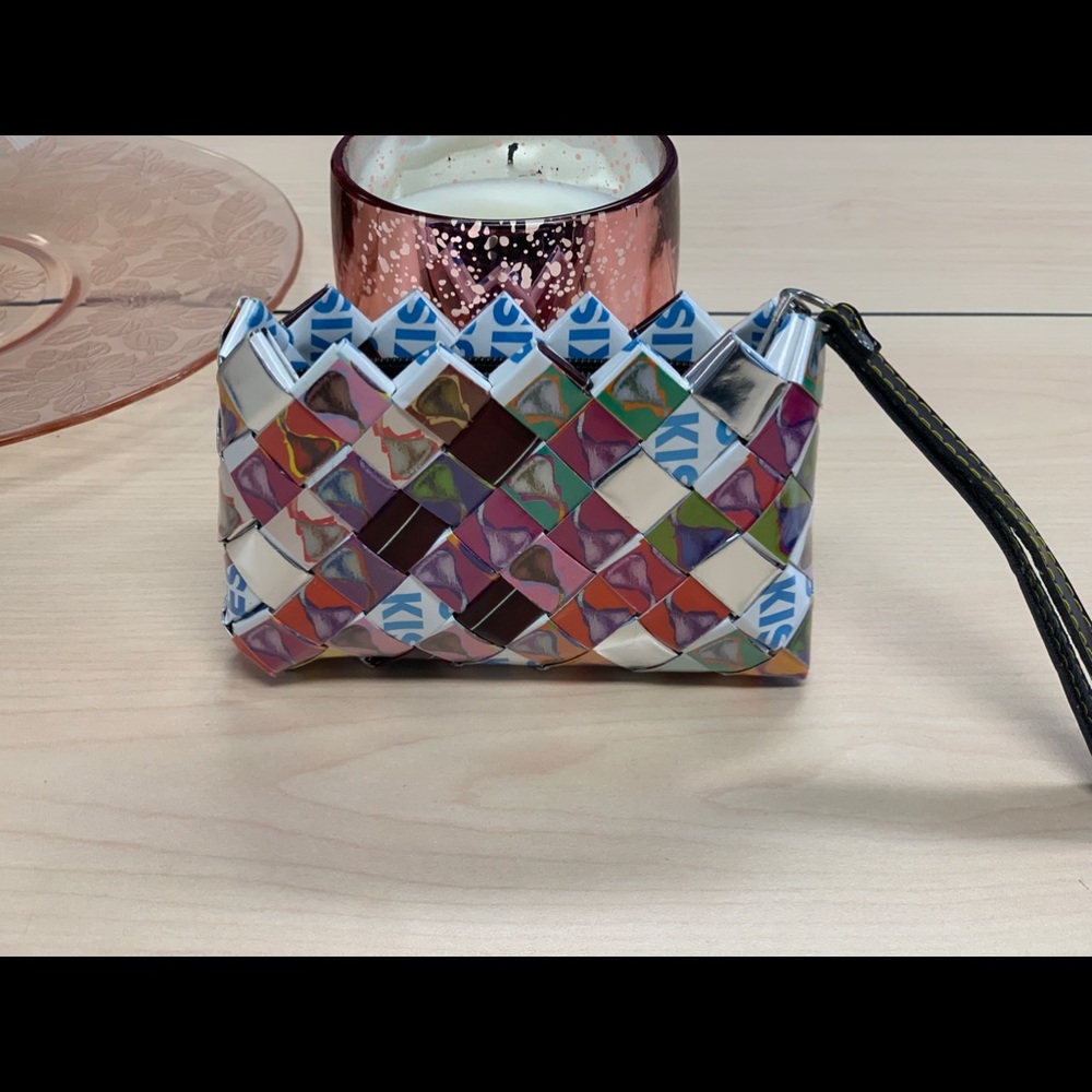 Chocolate Kiss wrapper wristlet - EUC